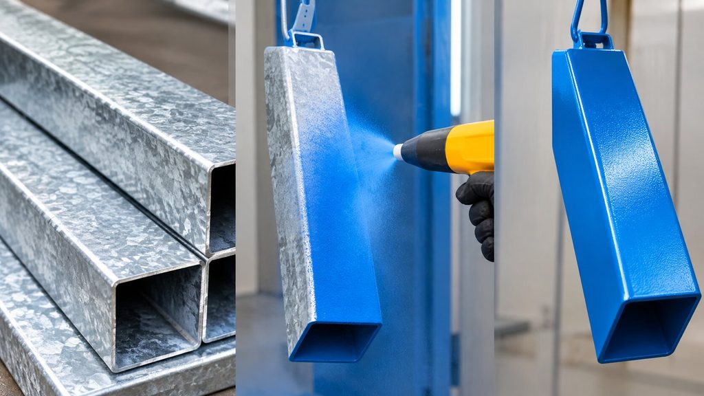 Can You Powder Coat Over Galvanised Steel