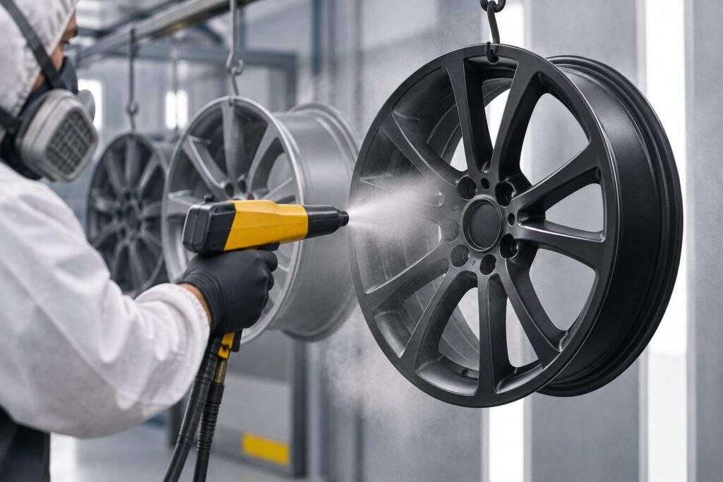 alloy wheel powder coating