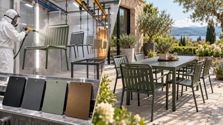 powder coated garden furniture